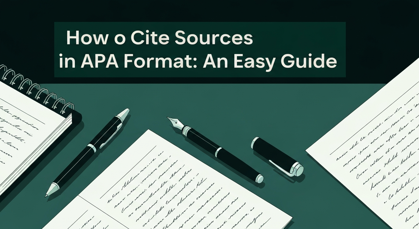 How to Cite Sources in APA Format: An Easy Guide