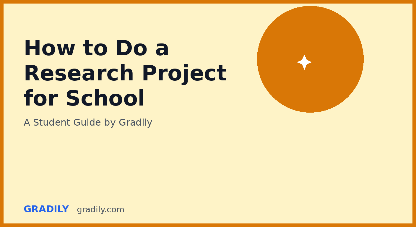 How to Do a Research Project for School