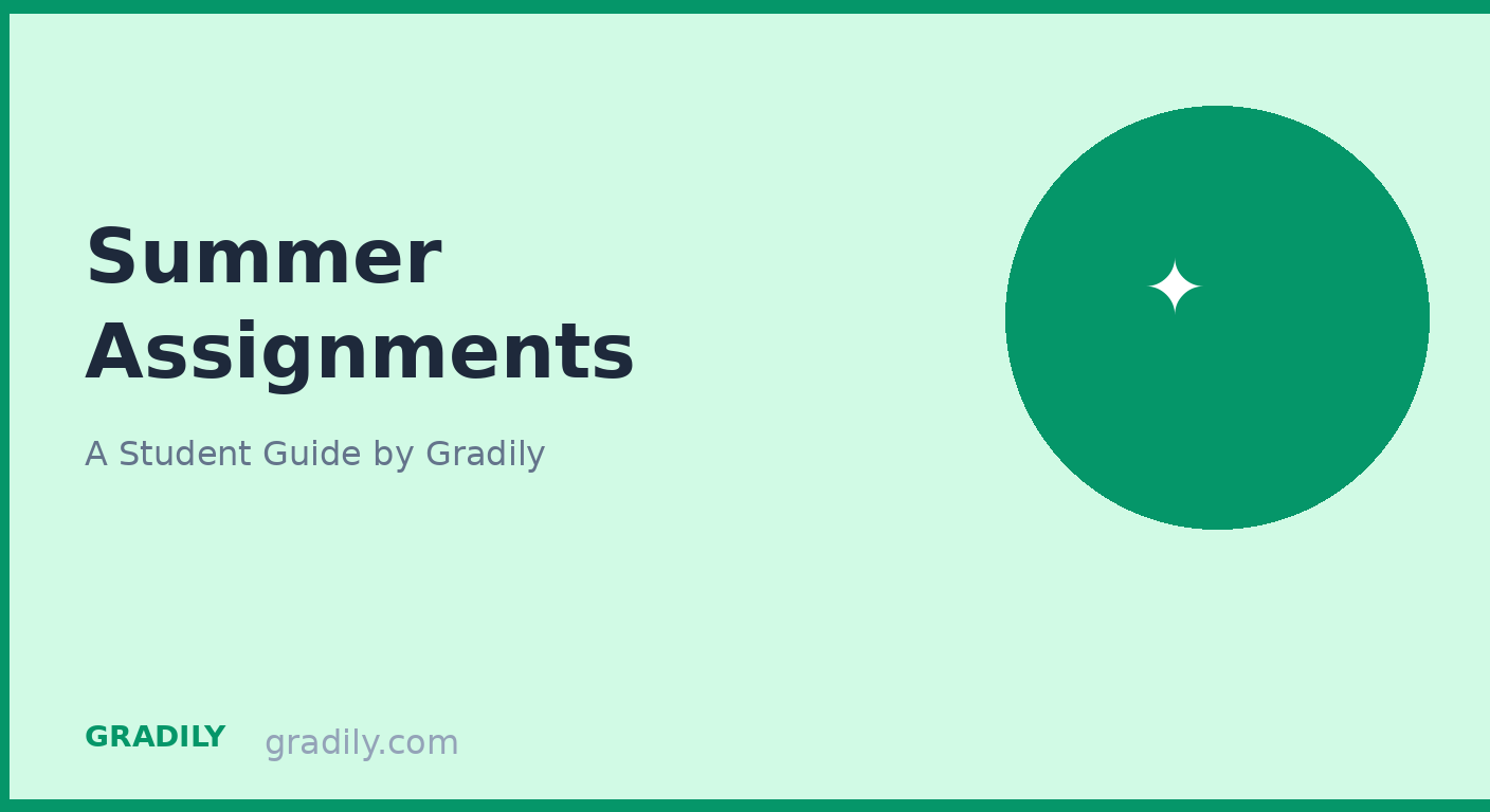 How to Do Summer Assignments Without Crying