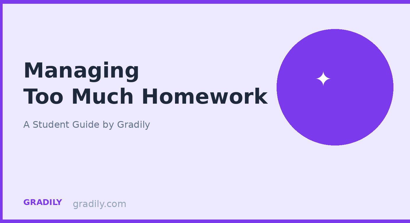 How to Manage Homework When You Have Too Much