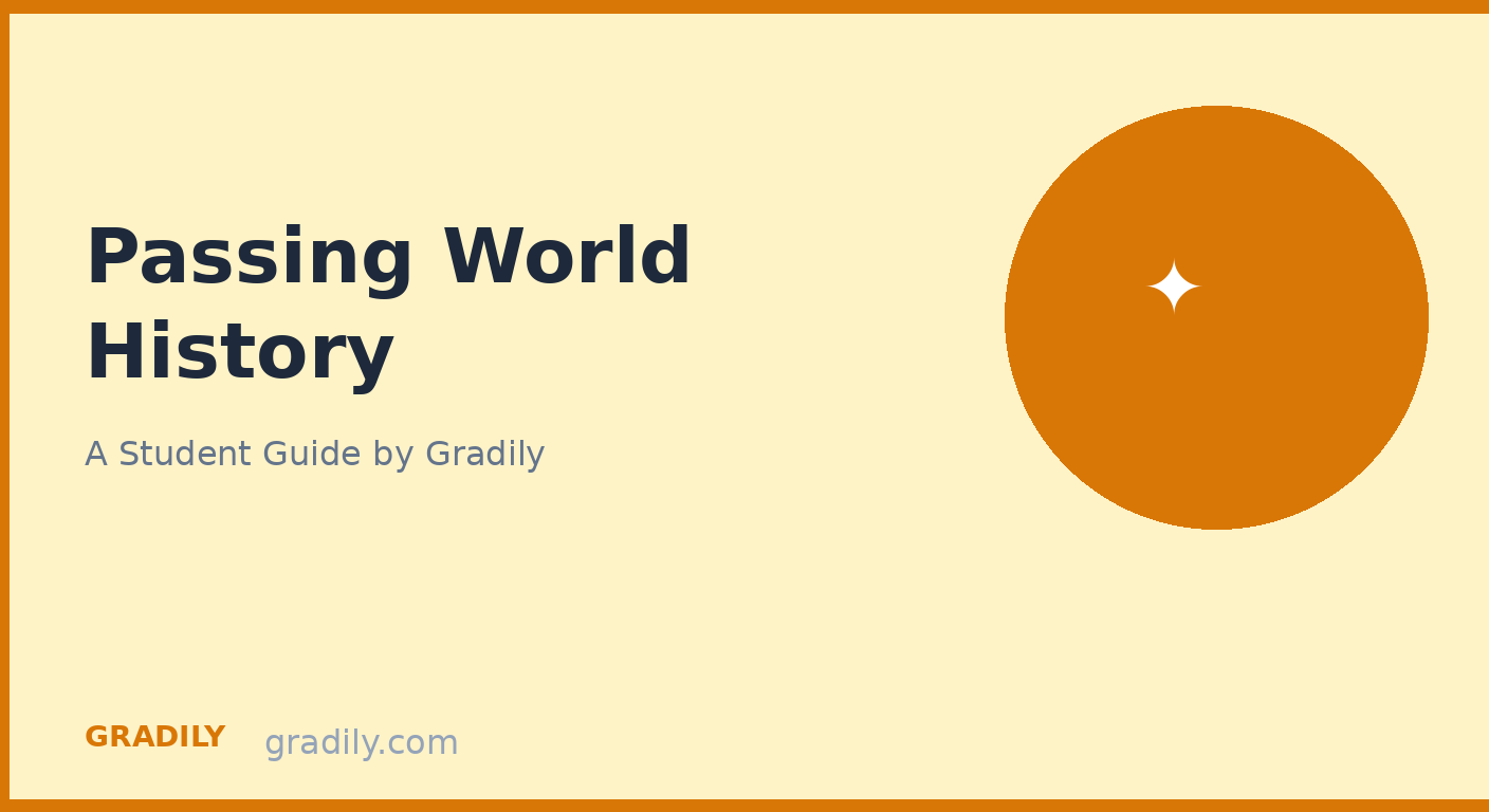 How to Pass World History in College