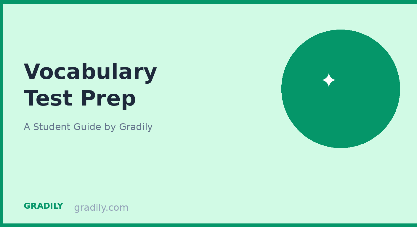 How to Study for a Vocabulary Test