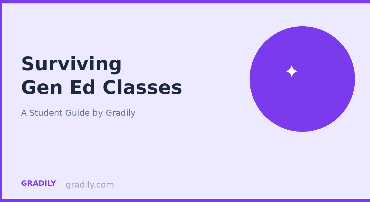 Gen Ed Classes: How to Survive Requirements You Don't Care About