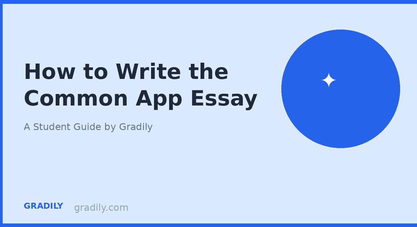 How to Write the Common App Essay (With Examples)