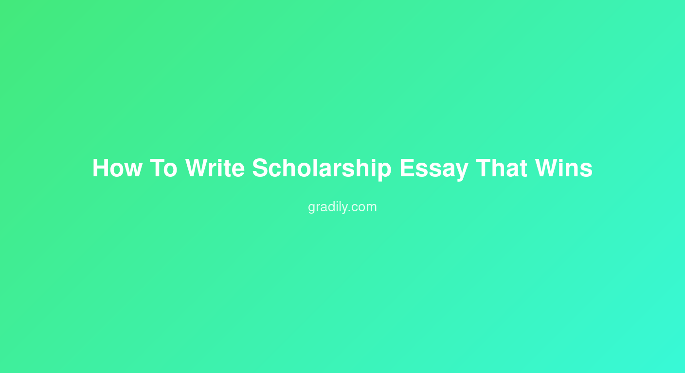 How to Write a Scholarship Essay That Actually Wins Money