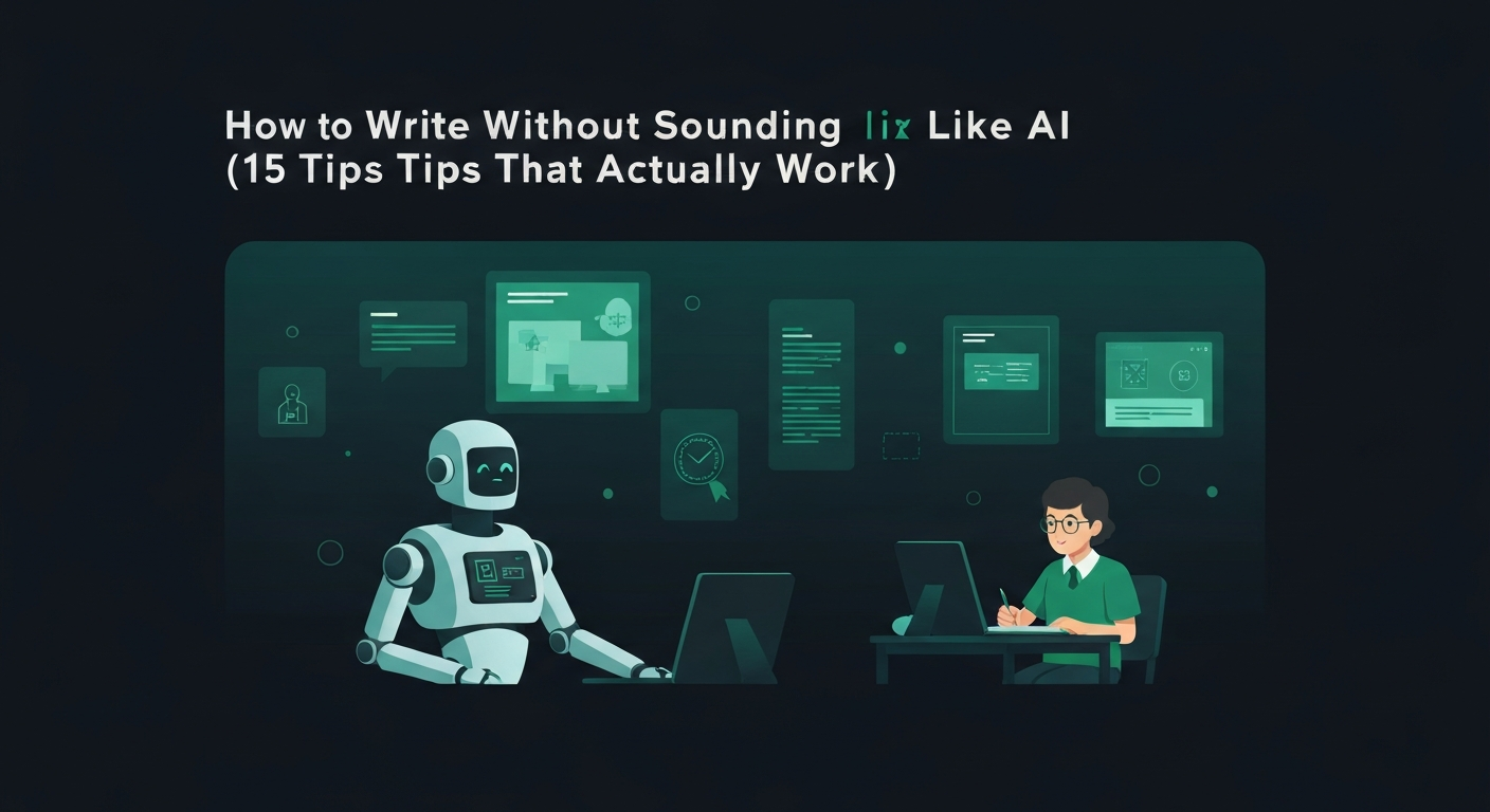 How to Write Without Sounding Like AI (15 Tips That Actually Work)