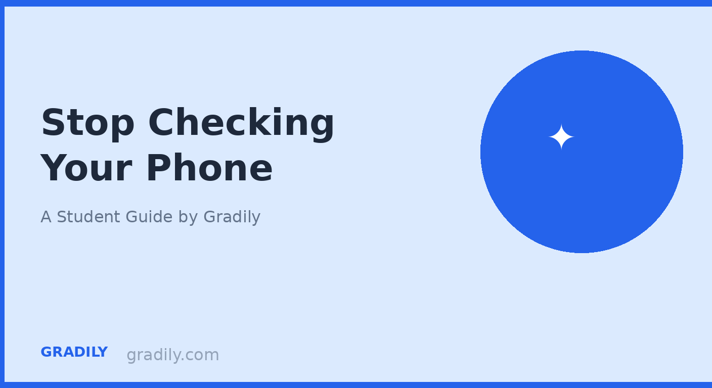 How to Stop Checking Your Phone While Studying